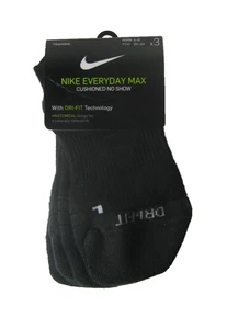 Nike 3er-Pack Everyday Max Damen 4-6 Jugendliche 3Y-5Y gepolsterte unsichtbare Socken schwarz - Bild 1 von 4