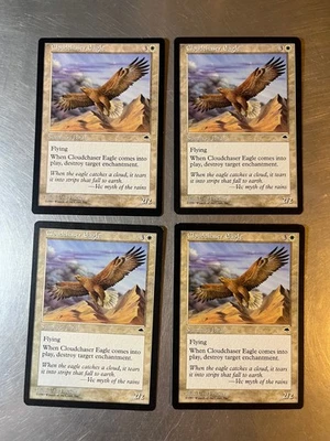 4x Cloudchaser Eagle Vintage Tempest Magic Cards LP-EX Condition - Image 1 of 2