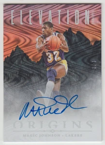 2024-25 Panini Origins Magic Johnson Elevation Signatures Swirl FOTL Auto 3/3 - Picture 1 of 2