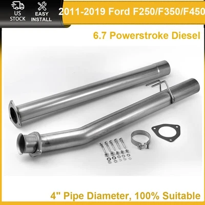 for 2011-2016 Ford F250 F350 F450 6.7L Powerstroke Diesel Turbo Exhaust 4" Pipe Foto 1 de 4