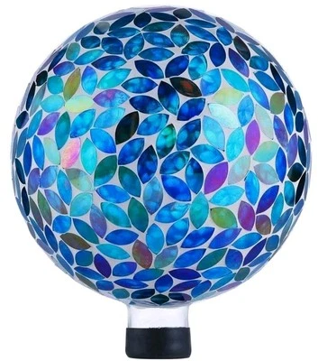 Bola de vidro de 10 polegadas globo de observação em mosaico, reflexivo ao ar livre apenas quintal esférico - Imagem 1 de 3