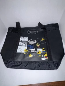 Bolso de Mano Snoopy Peanuts Woodstock Negro Joe Genial Bordado - Imagen 1 de 9