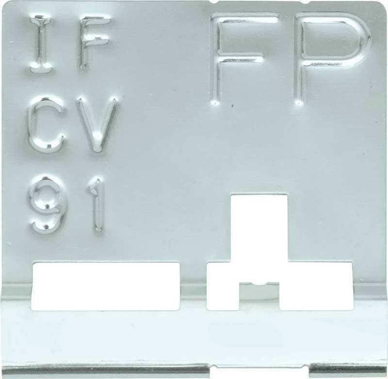 OER Radiator Tag Manual Trans Code FP; IF CV 91 - Image 1 of 1