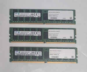 Lot of 3 Samsung 16GB M393A2G40DB0 DDR4 PC4-2133P ECC Registered Server RAM - Picture 1 of 5