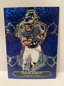 2024 Panini Mosaic - Blue Sparkle 75/96 SSP Philadelphia Eagles Saquon Barkley - Picture 1 of 2