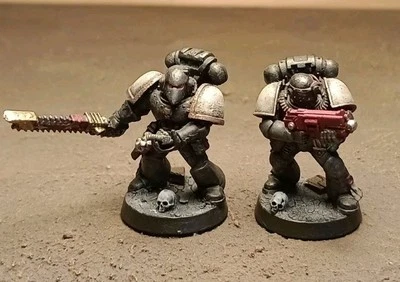 Black Templars Firstborn Space Marines (40k, Painted, Light Conversion) - Image 1 of 3