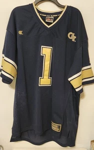 Vintage Georgia Tech Colosseum Navy Blue XL #1 Jersey Featuring Buzz - Bild 1 von 6