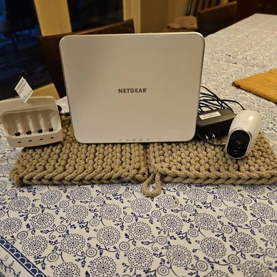 NETGEAR VMB3000 Arlo Base Station 1 Arlo Camera Rechargeable Batteries. Tested - Image 1 of 3