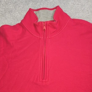 Pullover para hombre Vineyard Vines agua salada 1/4 cremallera pequeño rojo vela al aire libre - Imagen 1 de 8