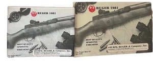 Two Different 1981  Ruger  Firearms Factory Catalogs  USA - Picture 1 of 4