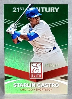 2015 Panini Elite 21st Century #107 Starlin Castro 28/199 - Image 1 of 2