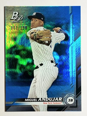 2019 Bowman Platinum Blue #99 Miguel Andujar - Image 1 of 2