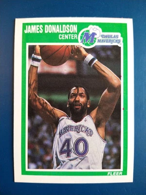 1989 Fleer James Donaldson #34 Dallas Mavericks - Image 1 of 2