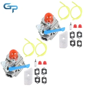 2 Pack 545081848 Carburetor Kit For Husqvarna C1Q-W40A 5450060-62 128C Trimmer - Picture 1 of 12