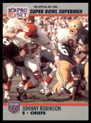 1990 Pro Set Super Bowl XXV Silver Anniversary - Johnny Robinson #111 - Image 1 of 2