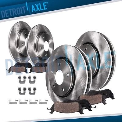 Rotores de freno de disco delanteros y traseros de 302 mm + pastillas de freno para Chevrolet Impala Foto 1 de 4