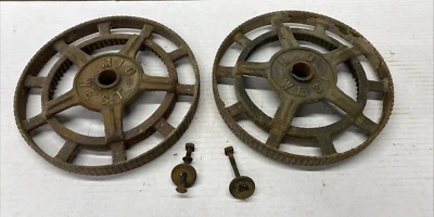 Antique Iron Eclipse Lawn Mower 10"  Wheels  Mid West  Steampunk DW-01 - Image 1 of 4