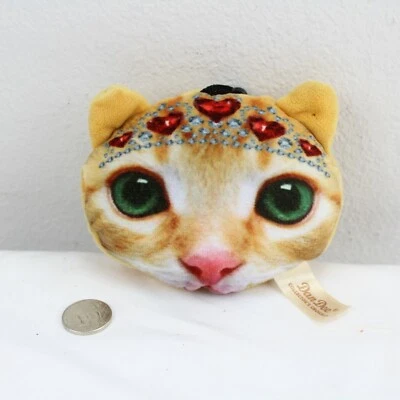 Dan Dee 3D Cat Face Backpack Zipper Pull Keychain Clip 4" - Image 1 of 4