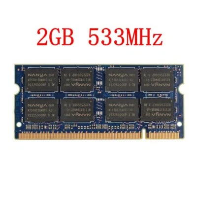 Nuovo 2 GB / 1 GB PC2-4200S DDR2 533 MHz CL4 1,8 V SO-DIMM memoria computer portatile per NANYA - Immagine 1 di 4