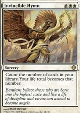 Invincible Hymn NM/PL Shards of Alara MTG Magic The Gathering White English Card