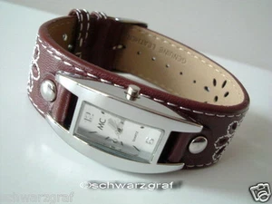 MC - Damenuhr - Lederarmband Braun Superdesign NEU - Bild 1 von 3