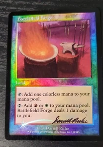 Mtg Foil Battlefield Forge Apocalypse signiert - Bild 1 von 3