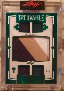 2020-21 LEAF SUPERLATIVE HOCKEY BRETT HULL TROUVAILLE 5 PATCH 2/3 DALLAS STARS - Bild 1 von 2