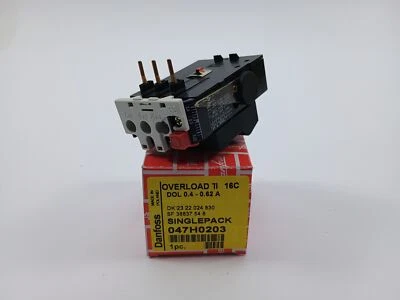 Danfoss 047H0203 Overload Relay TI 16 C DOL 0.4-0.62 A - Image 1 of 4