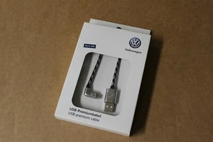 VW braided 30cm micro USB cable 000051446R New Genuine VW part NOT FOR IPHONE - Picture 1 of 7