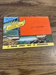 Grand Coulee Dam. WA 50er Jahre - Vintage Ansichtskartenbuch 18 Ansichten - Bild 1 von 3