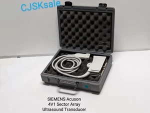 SIEMENS Acuson 4V1 Sector Array Ultrasound Transducer  w/ Case (USED). - Picture 1 of 16