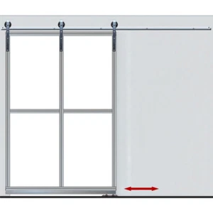 Scheunentor Bausatz 1-flg Rollen B=350 H=250cm Hallentor Tor Tore Gartentor ✔ - Bild 1 von 1