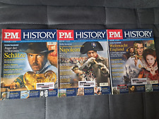 Zeitschrift PM History Januar, Februar, März 2010, 3 Hefte, Aufkleber,Zustand ok