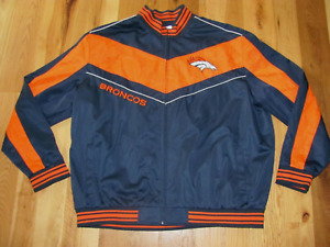 Denver Vintage Broncos NFL Fully Lined Satin Jacket 12"x7" Logo Men's 3XL (07-x)