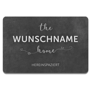 Fußmatte mit Namen Wunschtext Fußabtreter Home lustige Fussmatte Text Spruch  - Bild 1 von 28