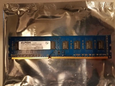 ELPIDA EBJ21UE8BDFO-DJ-F DDR3 1333 PC3-10600U 2GB Memory Module RAM - Image 1 of 4