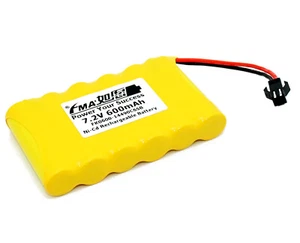 Batería AA 7.2V 600mAh Ni-Cd a Transmisor QX7 Luz de Emergencia Modelo de Voz Juguetes - Imagen 1 de 9