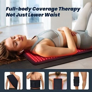 Red Light Therapy Pad Mat LED Infrared Full Body Device Back Muscle Pain Relief - Picture 1 of 10