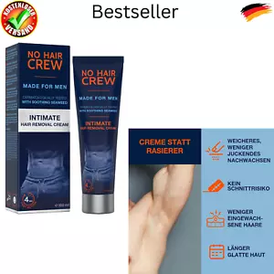 NO HAIR CREW Intim-Enthaarungscreme für Männer – Sanfte Haarentfernung ohne Rasu - Bild 1 von 9