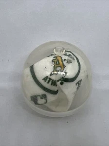 Oakland A's Vintage MLB Mini Pennant Flag Vending Machine In Capsule 4x 2 in - Picture 1 of 2