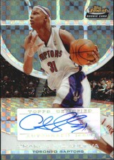 2005-06 Finest X-Fractors Knicks Basketball Card #136 Charlie Villanueva AU /169