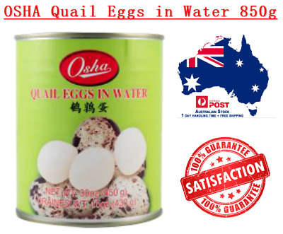 NEW OSHA Quail Eggs In Water 850g Big Tin + Free Shipping 鹌鹑蛋-大罐装 • 19.95$