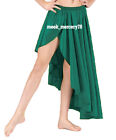 Asymmetrical skirt Satin Hunter Green High low skirt Casual Wear party skirt S72