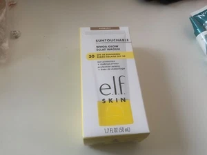ELF SKIN Suntouchable Whoa Glow SPF30,Sunscreen Makeup Primer 50ML new freepost - Picture 1 of 4