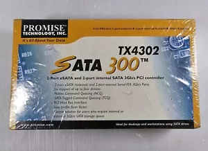 Promise Technology SATA300 TX4302 2-PORT eSATA & 2-Port Internal SATA 3GB/s PCI - Picture 1 of 4