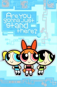 THE POWERPUFF GIRLS Birthday Greeting Card w/ Envelope Brand New AGC MG77 - Picture 1 of 3