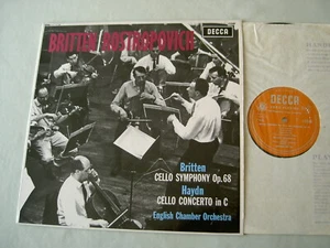 LXT 6138 BRITTEN Cello Symphony/HAYDN Cello Concerto Rostropovich vinyl LP - Picture 1 of 3