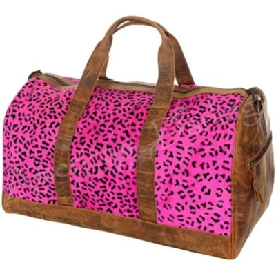 American Darling XL Cowhide Leather Weekend Travel Duffle - ADBGS174PKCHE - Image 1 of 4
