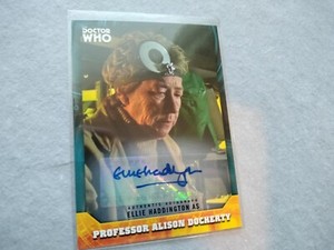 2017 Doctor Who Signature Series Autograph Ellie Haddington Green