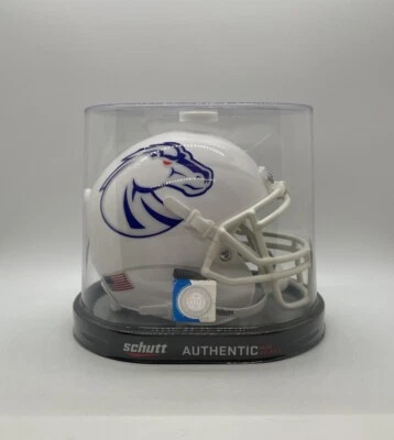 Boise State Broncos NCAA Alternate 2 (White) Schutt Mini Helmet!!! - Image 1 of 4